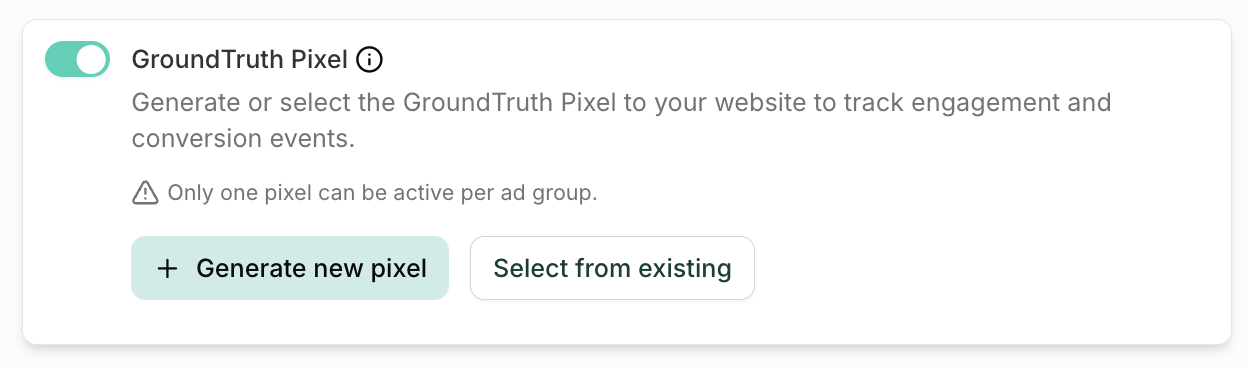 Measurement Step Generate Pixel UI