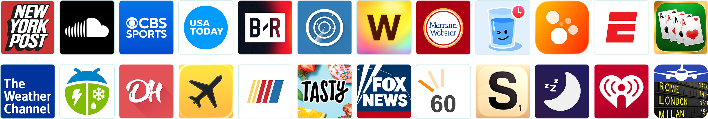 Mobile App Publishers Logo Grid